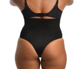 InstantFigure Hi-Waist Plus Size Panty With Thong Back WP019TC